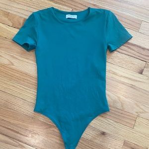 Aritizia Babaton Bodysuit - Size S - Emerald Green Color